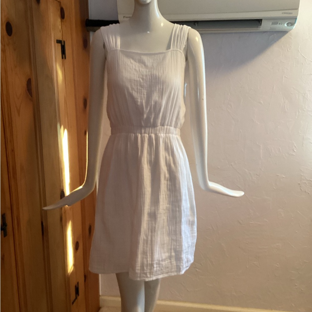 LOFT White Sleeveless Mini Dress